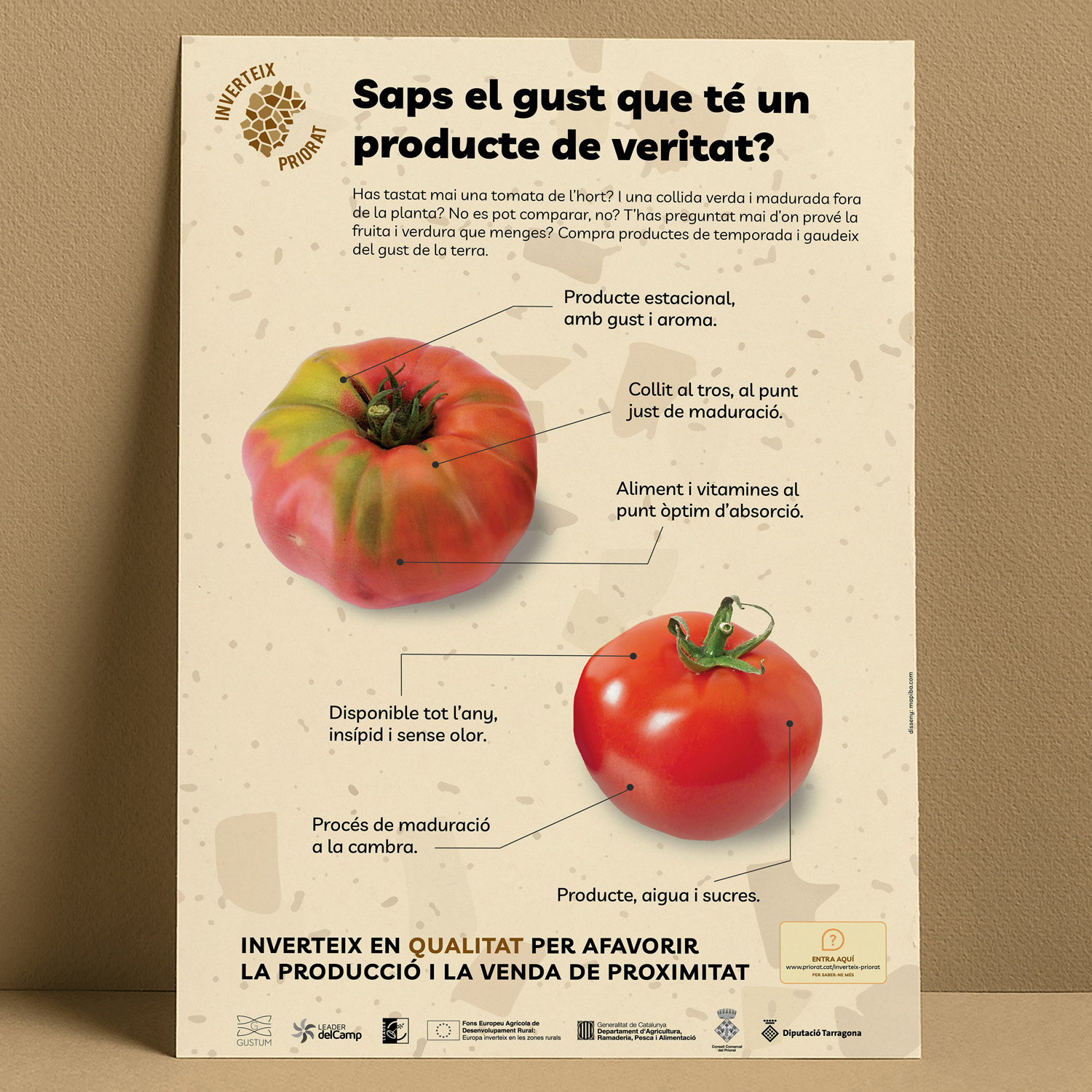 cartell tomata verdura inverteix compra priorat